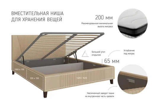Нельсон (Геометрия) Кроватьна высоких опорах